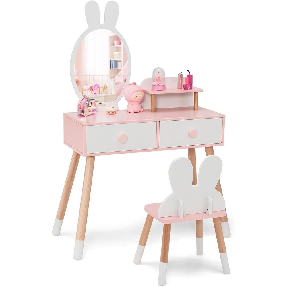 Beauty Makeup Chair - Детский туалетный столик EY Kids Vanity,
