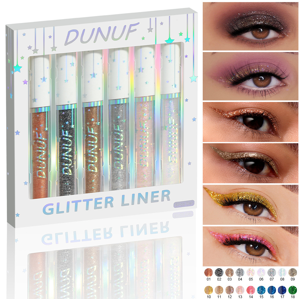 Beauty Makeup Events - Набор из 6 блестящих подводок для