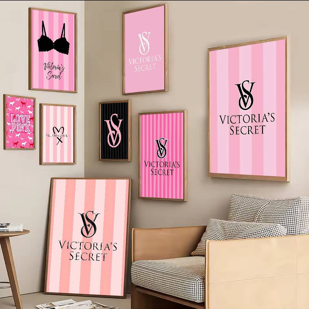 Beauty Makeup Louis Vuitton - Винтажные постеры V-Victorias-Fashion-S-Secret, наклейки на белой