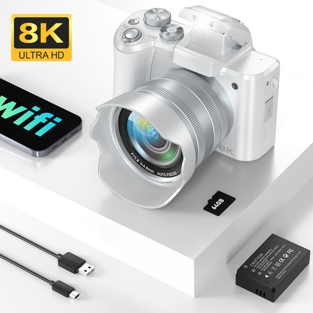 Beauty Makeup Camera - Цифровая камера 8K для фотографии, передняя