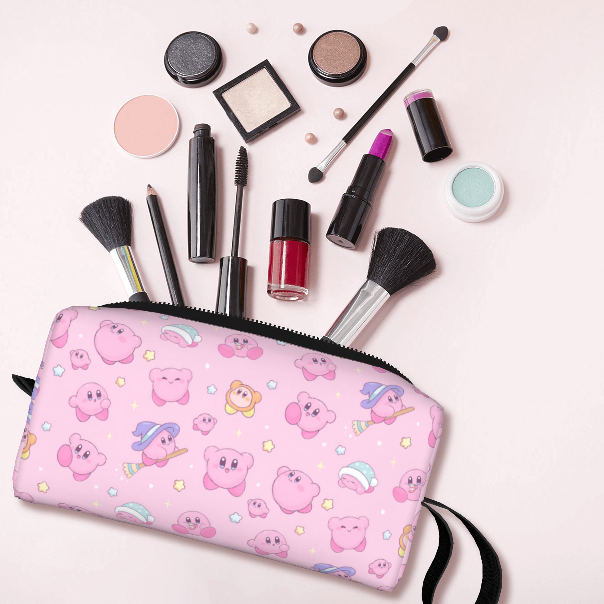 Beauty Makeup Games - Косметичка-несессер Custom Kawaii K-Kirbys для путешествий,
