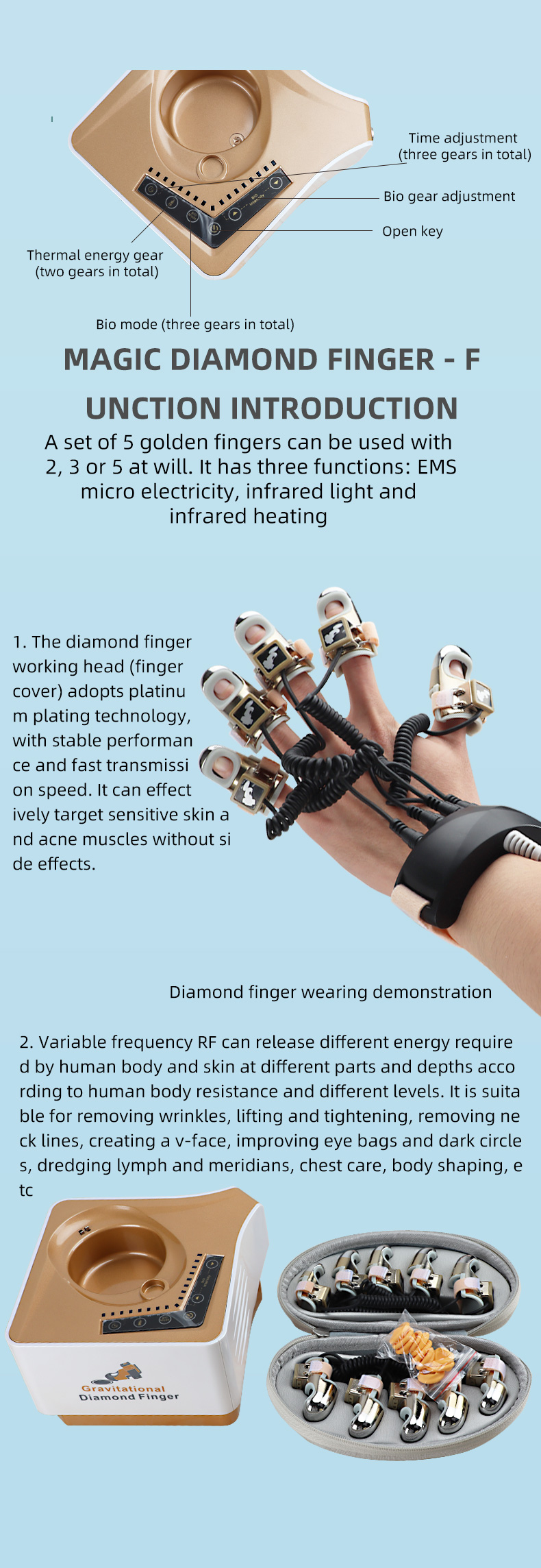Новый эффективный портативный  – обзор и цена Face Massager