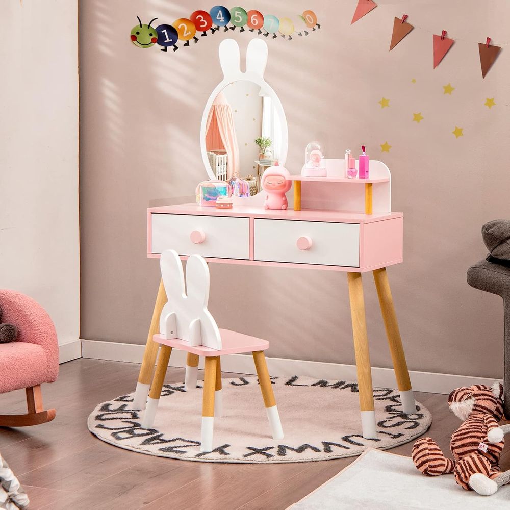 Детский туалетный столик EY Ki – обзор и цена Beauty Makeup Chair