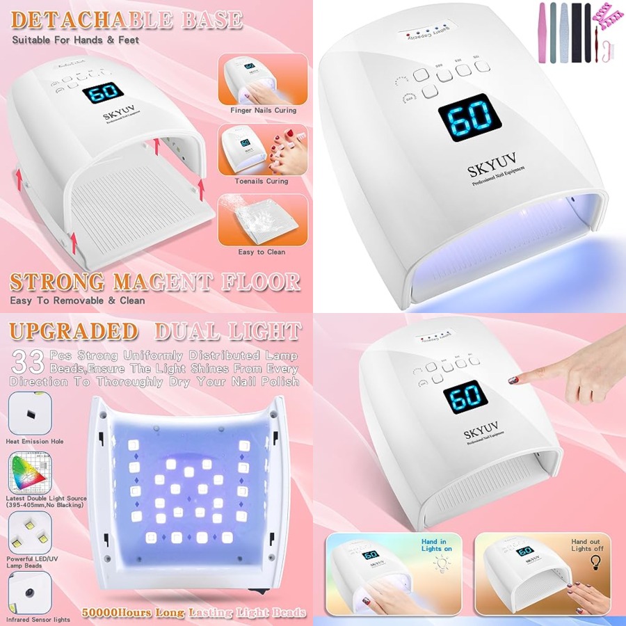 Перезаряжаемая УФ-светодиодная – обзор и цена Uv Nail Lamp