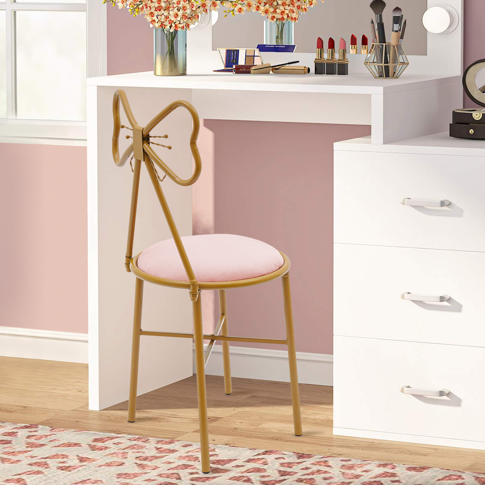 Туалетный столик с галстуком-б – обзор и цена Beauty Makeup Chair